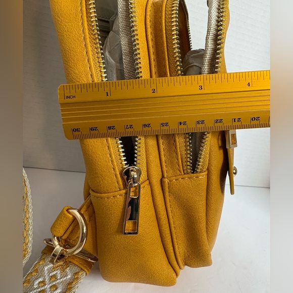 Mini Backpack Bag Yellow NWOT - Picture 4 of 11